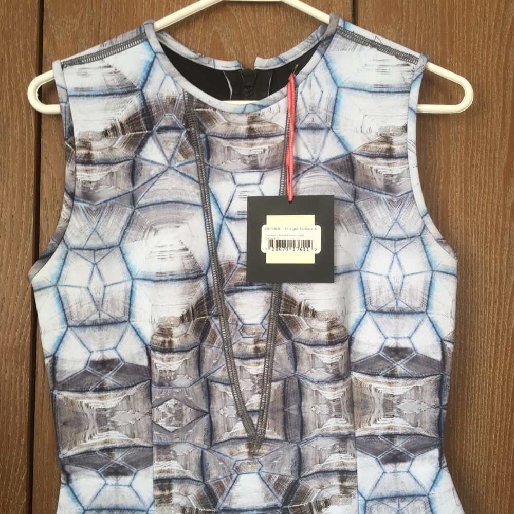 Gorgeous tortoise print neoprene mini dress